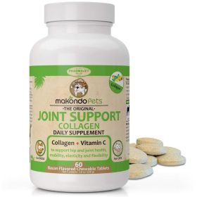 Collagen for Dogs and Cats Joint Supplement with Vitamin C Support Joint Health Mobility Elasticity and Flexibility Large Medium and Small Breeds 60 B