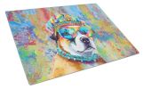 NEW Akita Hippie Dawg Glass Cutting Board Decorative Tempered Glass Kitchen Cutting and Serving Board Large Size Chopping Board