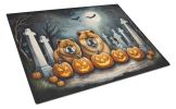 NEW Chow Chow Spooky Halloween Glass Cutting Board Decorative Tempered Glass Kitchen Cutting and Serving Board Large Size Chopping Board