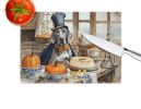 NEW Weimaraner Fall Kitchen Pumpkins Glass Cutting Board Decorative Tempered Glass Kitchen Cutting and Serving Board Large Size Chopping Board