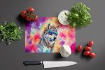 NEW Hippie Animal Wolf Glass Cutting Board Decorative Tempered Glass Kitchen Cutting and Serving Board Large Size Chopping Board