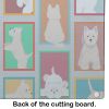 NEW Lots of Westie Glass Cutting Board Decorative Tempered Glass Kitchen Cutting and Serving Board Large Size Chopping Board