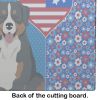 Bernese Mountain Dog USA American Glass Cutting Board Decorative Tempered Glass Kitchen Cutting and Serving Board Large Size Chopping Board