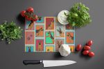 NEW Lots of German Shepherd Glass Cutting Board Decorative Tempered Glass Kitchen Cutting and Serving Board Large Size Chopping Board