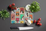 NEW Lots of Tricolor Cavalier Spaniel Glass Cutting Board Decorative Tempered Glass Kitchen Cutting and Serving Board Large Size Chopping Board