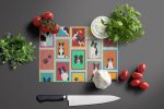 NEW Lots of Border Collie Glass Cutting Board Decorative Tempered Glass Kitchen Cutting and Serving Board Large Size Chopping Board