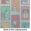 NEW Lots of Schnauzer Glass Cutting Board Decorative Tempered Glass Kitchen Cutting and Serving Board Large Size Chopping Board