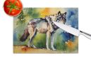 Wolves Wolf Glass Cutting Board Decorative Tempered Glass Kitchen Cutting and Serving Board Large Size Chopping Board