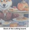 Shiba Inu Fall Kitchen Pumpkins Glass Cutting Board Decorative Tempered Glass Kitchen Cutting and Serving Board Large Size Chopping Board