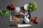 NEW Australian Terrier Fall Kitchen Pumpkins Glass Cutting Board Decorative Tempered Glass Kitchen Cutting and Serving Board Large Size Chopping Board