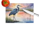 Blue Heron Setting Sun Glass Cutting Board Decorative Tempered Glass Kitchen Cutting and Serving Board Large Size Chopping Board