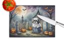 NEW Shih Tzu Spooky Halloween Glass Cutting Board Decorative Tempered Glass Kitchen Cutting and Serving Board Large Size Chopping Board