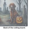 NEW Irish Setter Spooky Halloween Glass Cutting Board Decorative Tempered Glass Kitchen Cutting and Serving Board Large Size Chopping Board