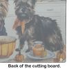 NEW Cairn Terrier Fall Kitchen Pumpkins Glass Cutting Board Decorative Tempered Glass Kitchen Cutting and Serving Board Large Size Chopping Board