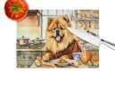 NEW Chow Chow Fall Kitchen Pumpkins Glass Cutting Board Decorative Tempered Glass Kitchen Cutting and Serving Board Large Size Chopping Board