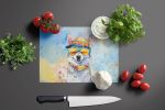 NEW Alaskan Klee Kai Hippie Dawg Glass Cutting Board Decorative Tempered Glass Kitchen Cutting and Serving Board Large Size Chopping Board