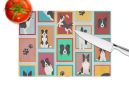 NEW Lots of Border Collie Glass Cutting Board Decorative Tempered Glass Kitchen Cutting and Serving Board Large Size Chopping Board