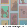 NEW Lots of Chocolate Standard Poodle Glass Cutting Board Decorative Tempered Glass Kitchen Cutting and Serving Board Large Size Chopping Board