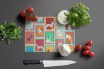 NEW Lots of Dalmatian Glass Cutting Board Decorative Tempered Glass Kitchen Cutting and Serving Board Large Size Chopping Board
