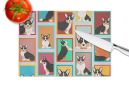 NEW Lots of Tricolor Cardigan Corgi Glass Cutting Board Decorative Tempered Glass Kitchen Cutting and Serving Board Large Size Chopping Board