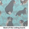 Bernese Mountain Dog Glass Cutting Board Decorative Tempered Glass Kitchen Cutting and Serving Board Large Size Chopping Board