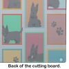 NEW Lots of Scottish Terrier Glass Cutting Board Decorative Tempered Glass Kitchen Cutting and Serving Board Large Size Chopping Board