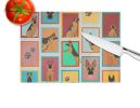 NEW Lots of German Shepherd Glass Cutting Board Decorative Tempered Glass Kitchen Cutting and Serving Board Large Size Chopping Board