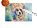NEW Afghan Hound Hippie Dawg Glass Cutting Board Decorative Tempered Glass Kitchen Cutting and Serving Board Large Size Chopping Board