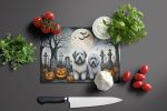 NEW Old English Sheepdog Spooky Halloween Glass Cutting Board Decorative Tempered Glass Kitchen Cutting and Serving Board Large Size Chopping Board