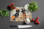 NEW Affenpinscher Fall Kitchen Pumpkins Glass Cutting Board Decorative Tempered Glass Kitchen Cutting and Serving Board Large Size Chopping Board