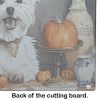 NEW Westie Fall Kitchen Pumpkins Glass Cutting Board Decorative Tempered Glass Kitchen Cutting and Serving Board Large Size Chopping Board