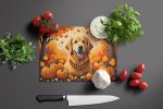 NEW Golden Retriever Fall Glass Cutting Board Decorative Tempered Glass Kitchen Cutting and Serving Board Large Size Chopping Board
