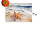 NEW Starfish Glass Cutting Board Decorative Tempered Glass Kitchen Cutting and Serving Board Large Size Chopping Board