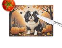 NEW Japanese Chin Fall Glass Cutting Board Decorative Tempered Glass Kitchen Cutting and Serving Board Large Size Chopping Board