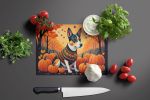 NEW Basenji Fall Glass Cutting Board Decorative Tempered Glass Kitchen Cutting and Serving Board Large Size Chopping Board