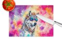 NEW Hippie Animal Wolf Glass Cutting Board Decorative Tempered Glass Kitchen Cutting and Serving Board Large Size Chopping Board