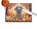 NEW Weimaraner Fall Glass Cutting Board Decorative Tempered Glass Kitchen Cutting and Serving Board Large Size Chopping Board