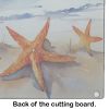 NEW Starfish Glass Cutting Board Decorative Tempered Glass Kitchen Cutting and Serving Board Large Size Chopping Board